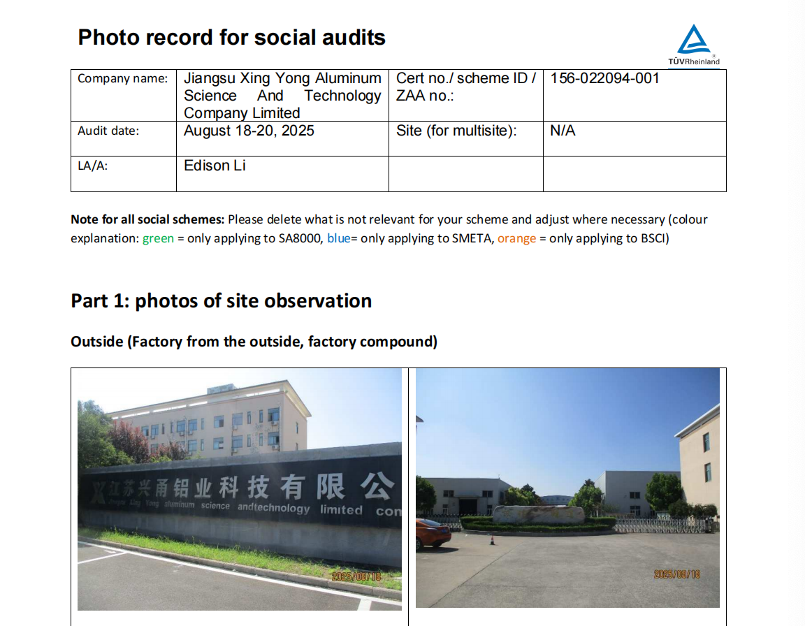 amfori BSCI Social Audit by TUV Rheinland