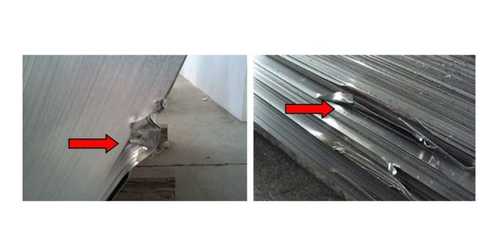 Aluminum profile heat deformation defect