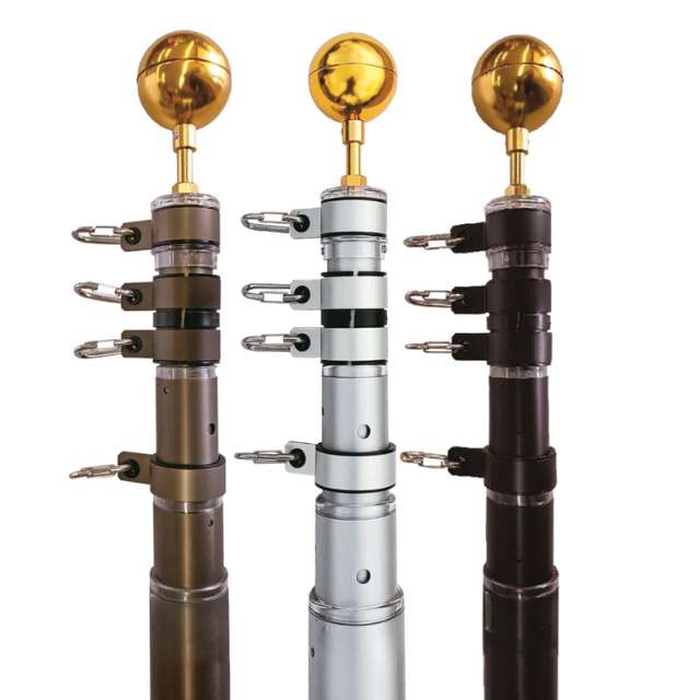 Custom Metric and Color Specification Telescoping Flag Poles