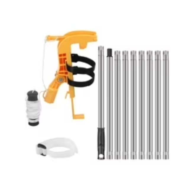 Fixed-length spray can extension pole