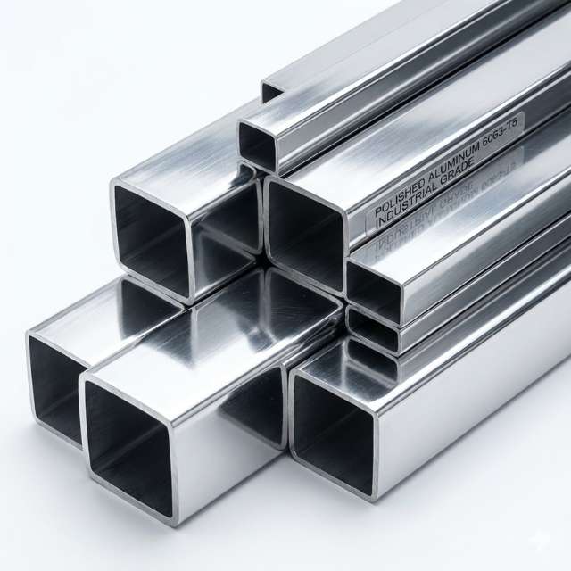 Polished Aluminum Square Tubing