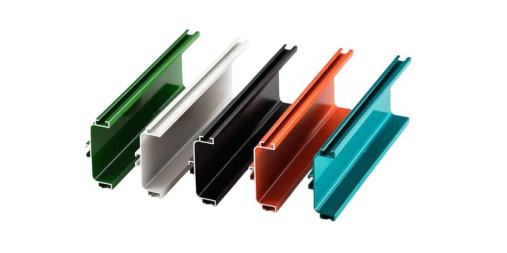 Powder coating curing aluminum profiles