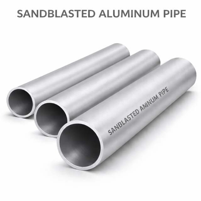 Sandblasted Aluminum Pipe