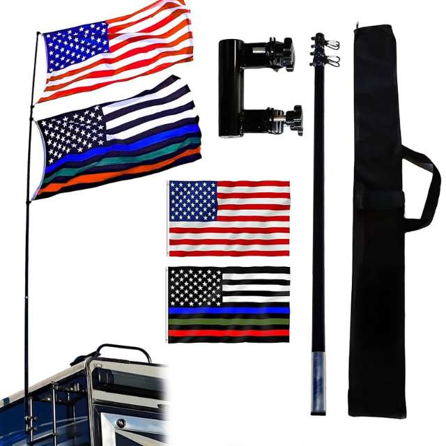 Telescoping RV and Tailgate Flag Pole