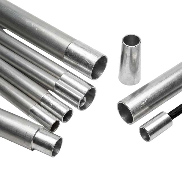 Aluminum tubing used in tent pole manufacturing: shock-corded sections and end ferrules