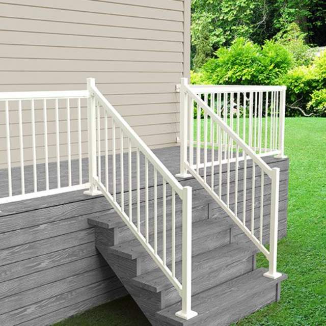 White Aluminum Railing