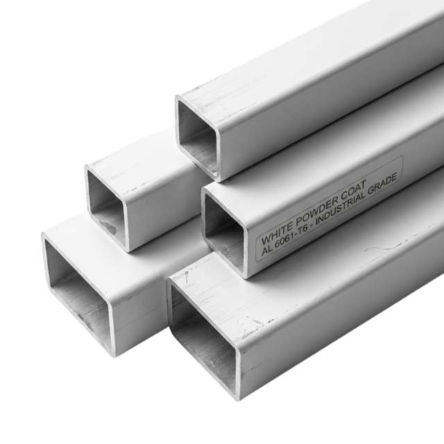 White Aluminum Square Tubing
