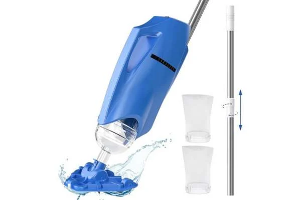 Aluminum telescopic pole for pool vacuum heads — swivel-end, 4 to 16 ft by Xingyong