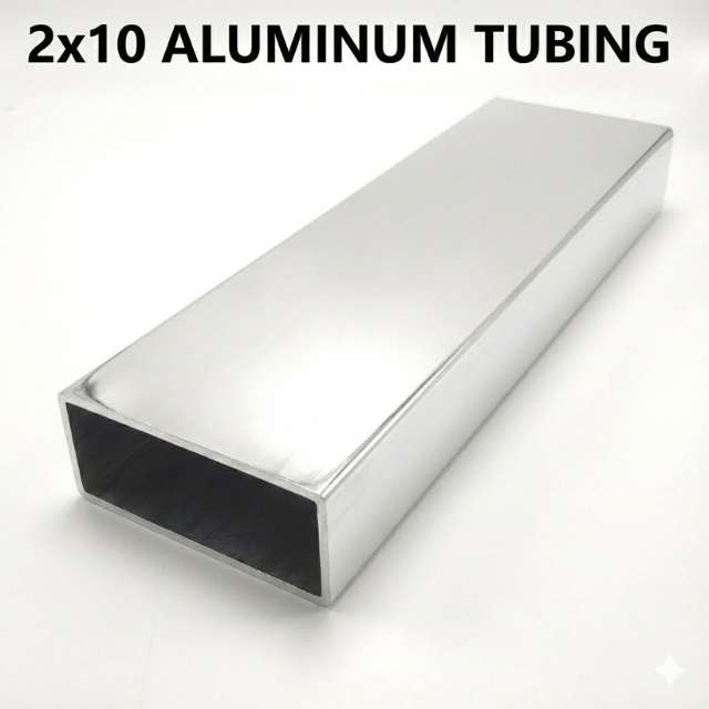 2x10 Aluminum Rectangular Tubing