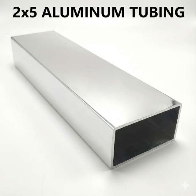 2x5 Aluminum Rectangular Tubing