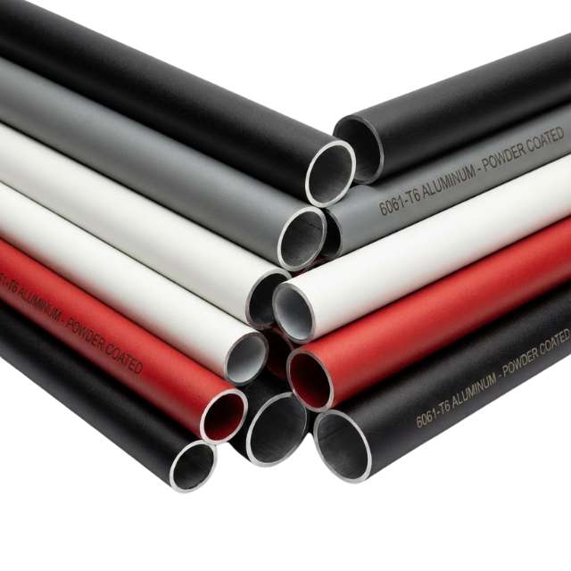 6061 T6 powder coated aluminum tubing