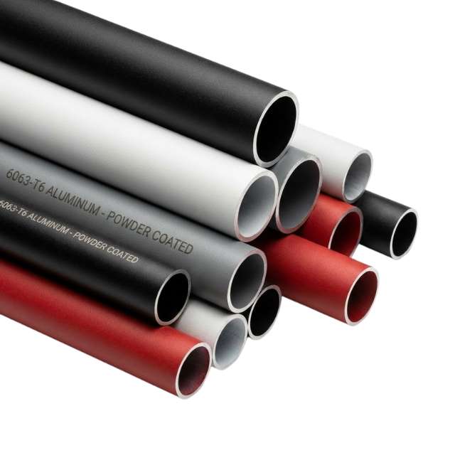 6063 powder coated aluminum tubing