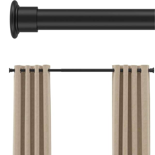 Extendable curtain pole