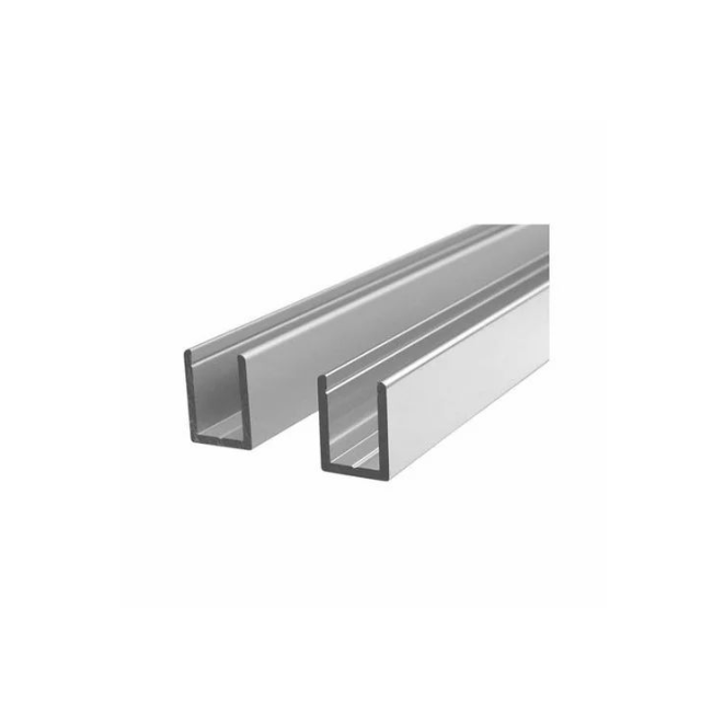 Extruded aluminum channel U shape