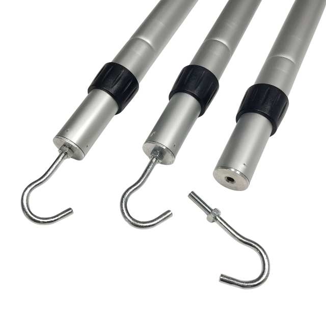 Internal Twist Lock Extension Pole with Hook