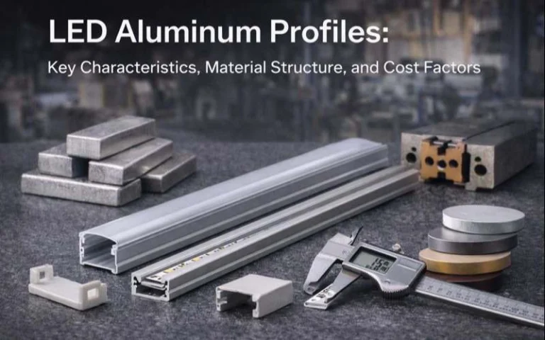 Profilés en aluminium pour LED : caractéristiques clés, structure des matériaux et facteurs de coût