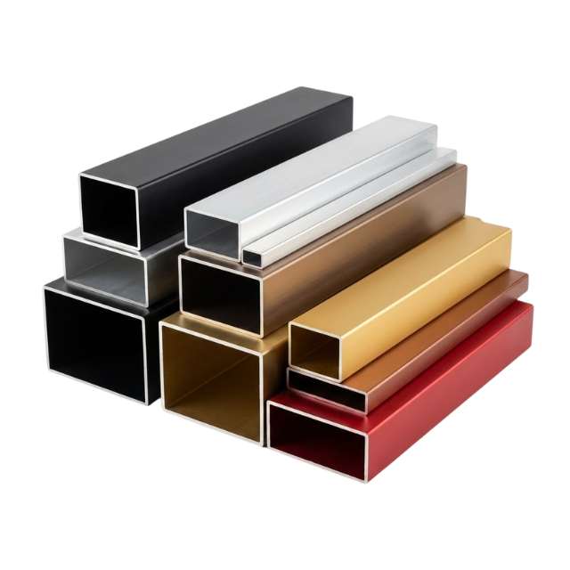 Rectangular Anodized Aluminum Tube