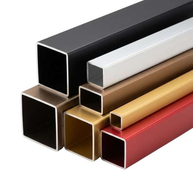 Square Anodized Aluminum Tube