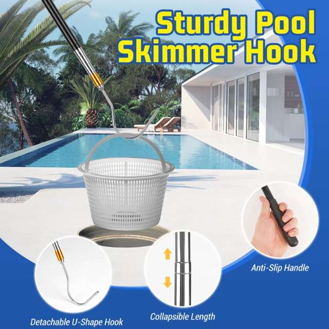 Swimming Pool Skimmer Hook Pole
