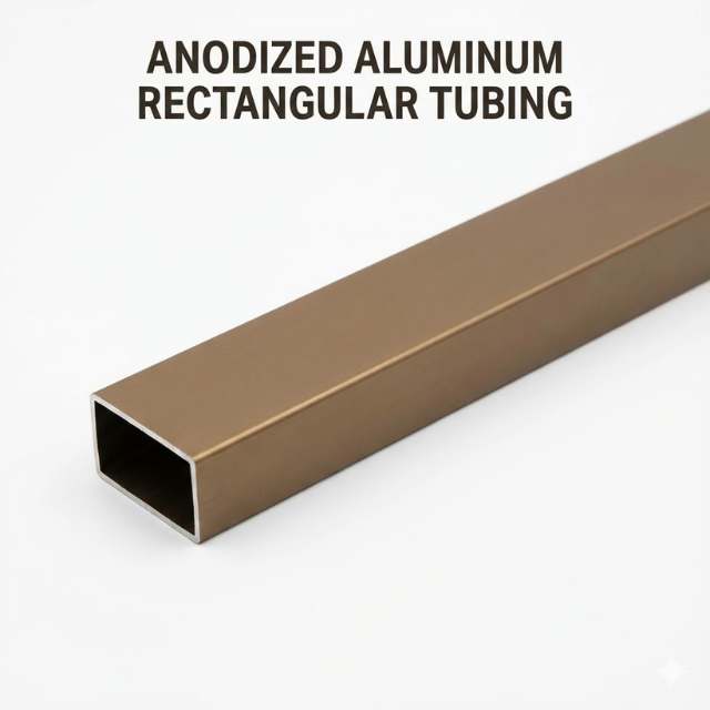 Anodized Aluminum Rectangular Tubing
