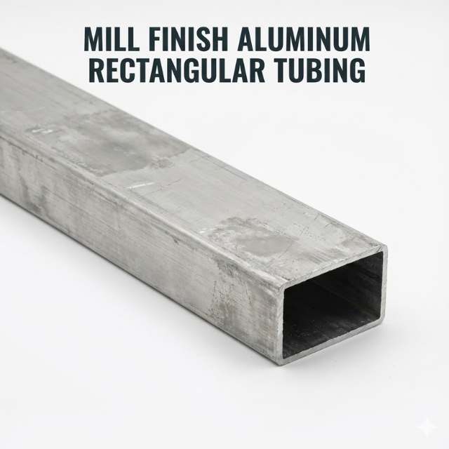Mill Finish Aluminum Rectangular Tubing