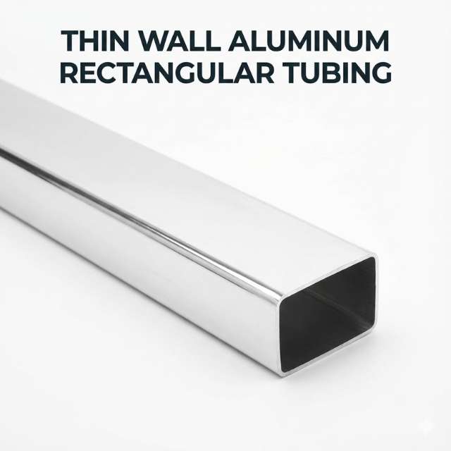 Thin Wall Aluminum Rectangular Tubing