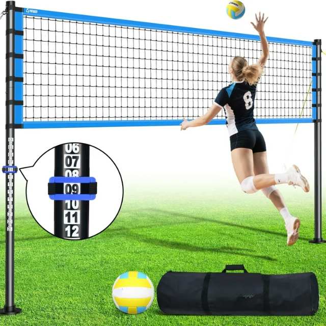 Adjustable Height Volleyball Poles
