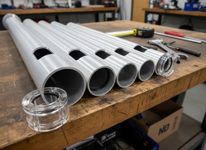 Telescoping Flagpole Aluminum Sections Wall Thickness Joint Tolerance for OEM aluminum pole manufacturing