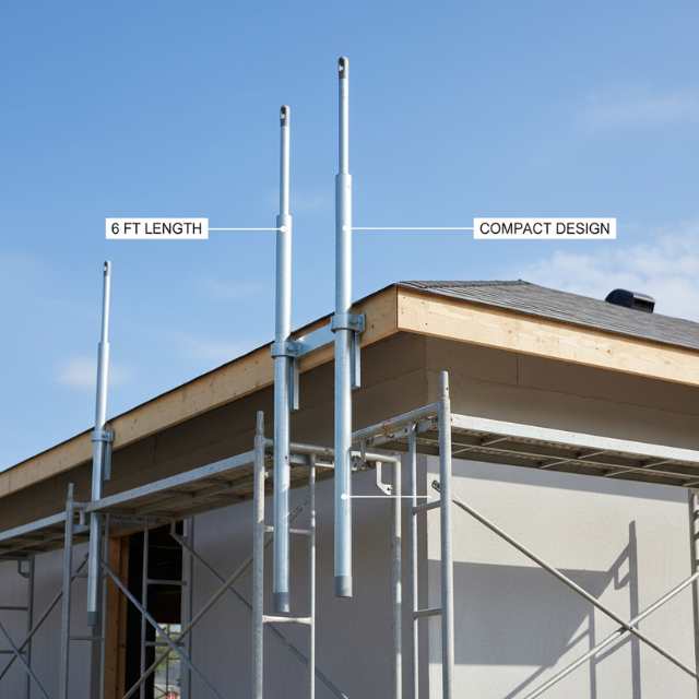 6 ft aluminum pump jack poles