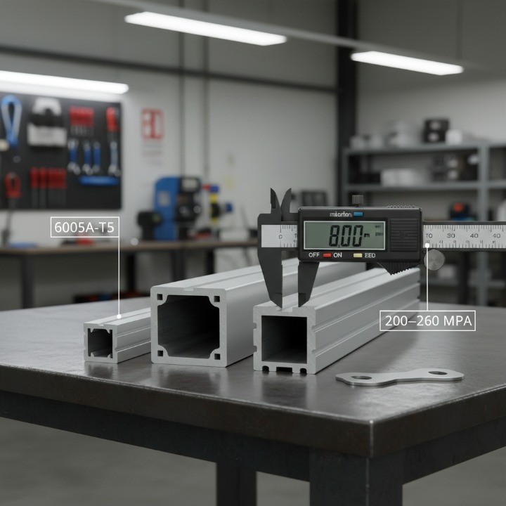 6005A-T5 V Slotted Aluminum Insert