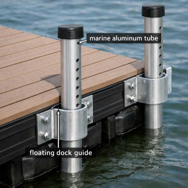 Adjustable Floating Dock Aluminum Poles