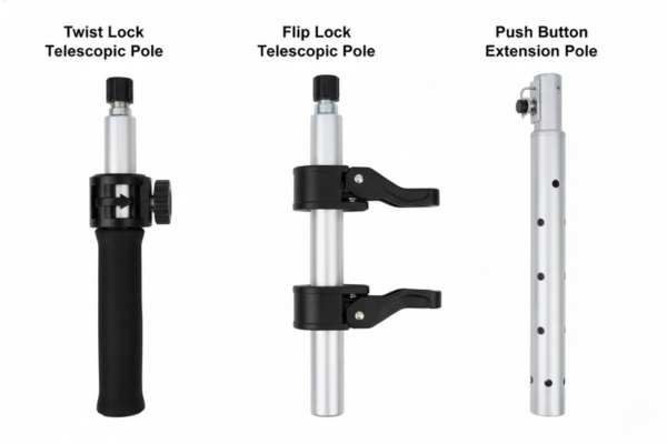 Aluminum locking telescoping pole manufactured by Xingyong