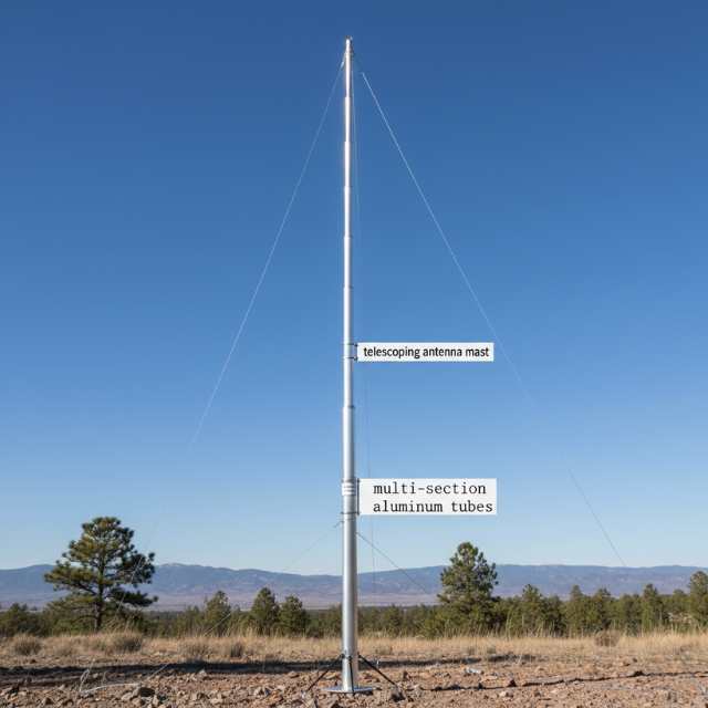 Aluminum Telescoping Antenna Pole