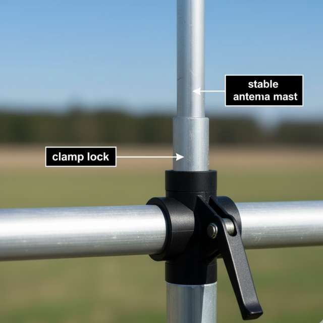 Clamp Lock Telescoping Antenna Pole