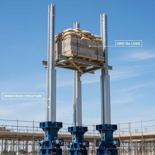 Heavy duty aluminum pump jack poles