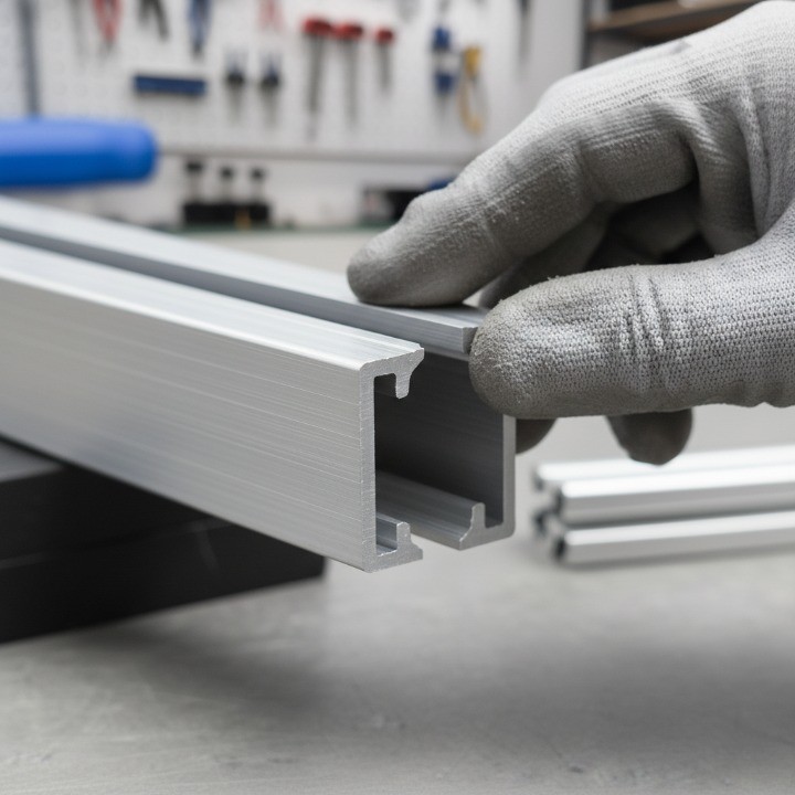 Mill Finish V Slotted Aluminum Insert