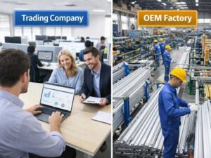 OEM factory vs trading company telescopic pole sourcing comparison