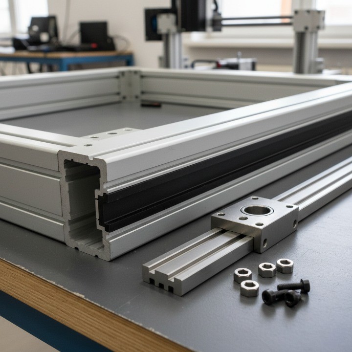 V Slotted Aluminum Insert for CNC Equipment Frames
