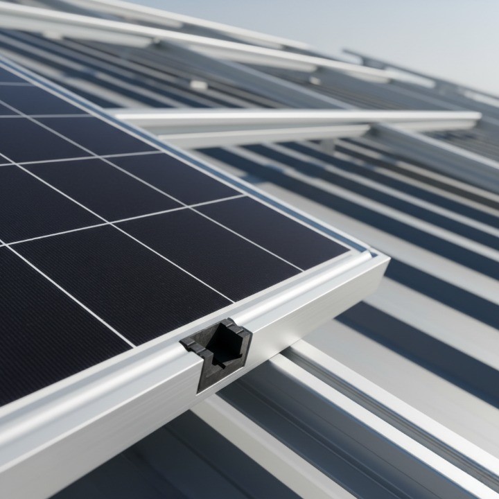 V Slotted Aluminum Insert for Solar Panel Frames