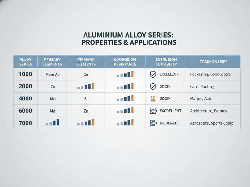 aluminum alloy series chart 1000 2000 3000 4000 5000 6000 7000 comparison