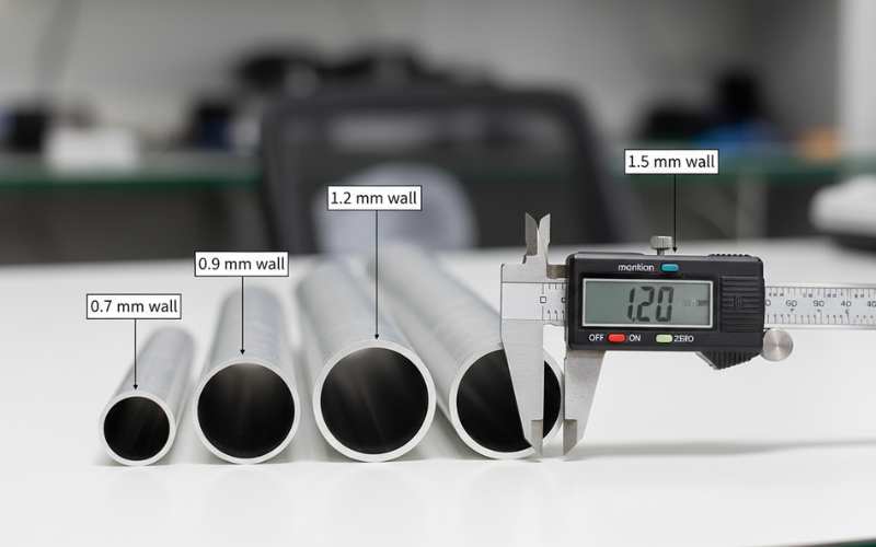 aluminum extension pole wall thickness comparison cross section