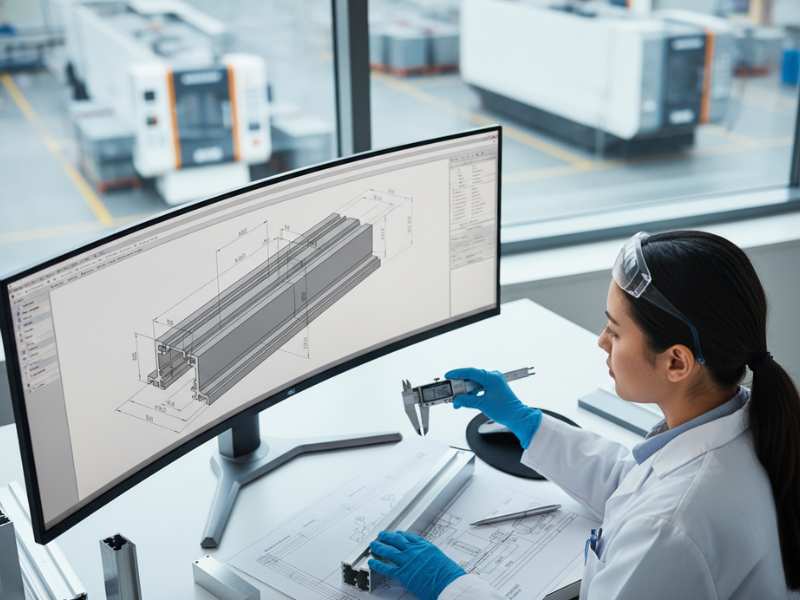 aluminum extrusion CAD drawing wall thickness tolerance engineering review
