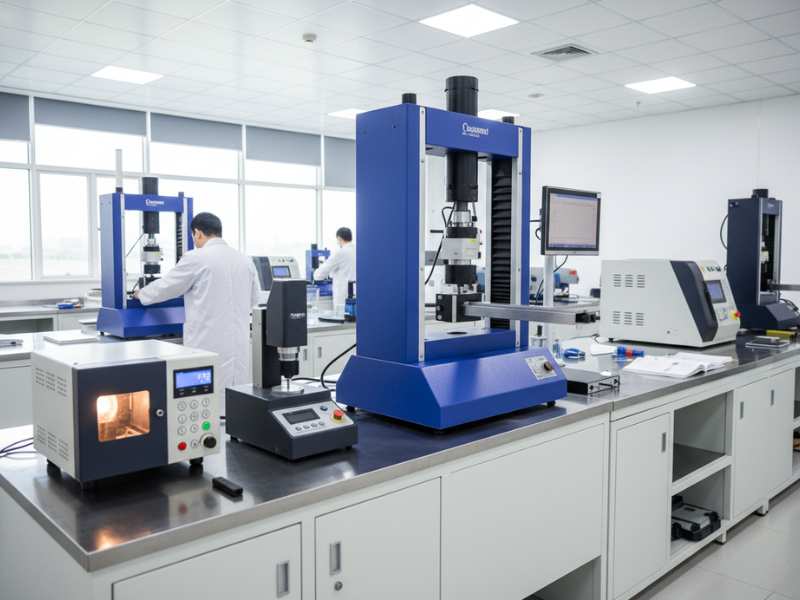 aluminum extrusion quality inspection lab tensile test spectrometer