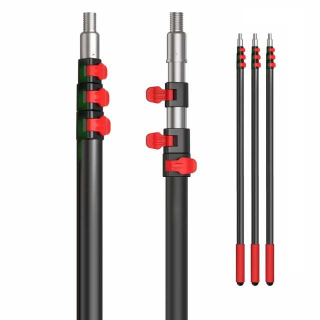 Automatic telescoping pole