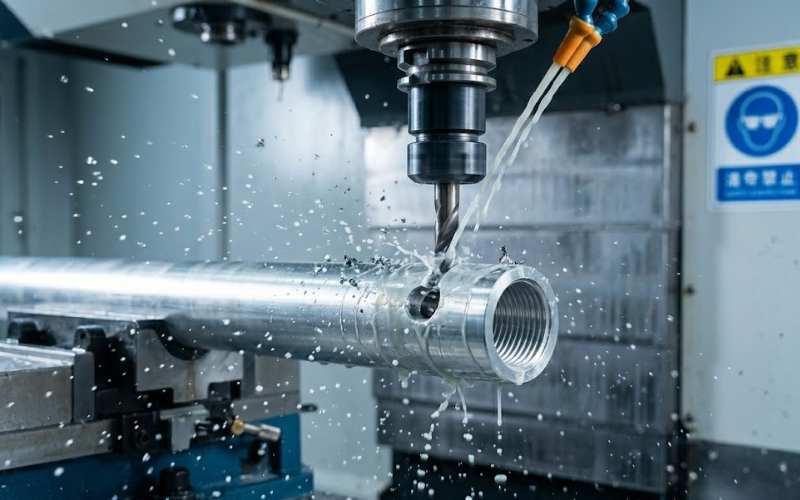 High-precision CNC machining for custom aluminum extension poles
