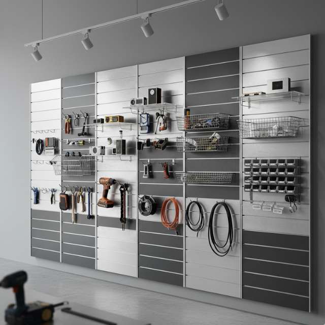modular aluminum slatwall display system