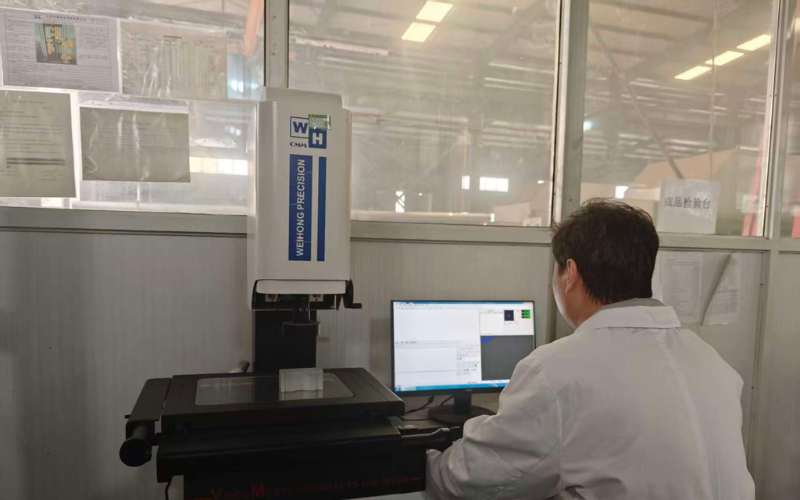 Precision quality control using Israel Romidot laser section scanner for complex aluminum profiles at Xingyong.
