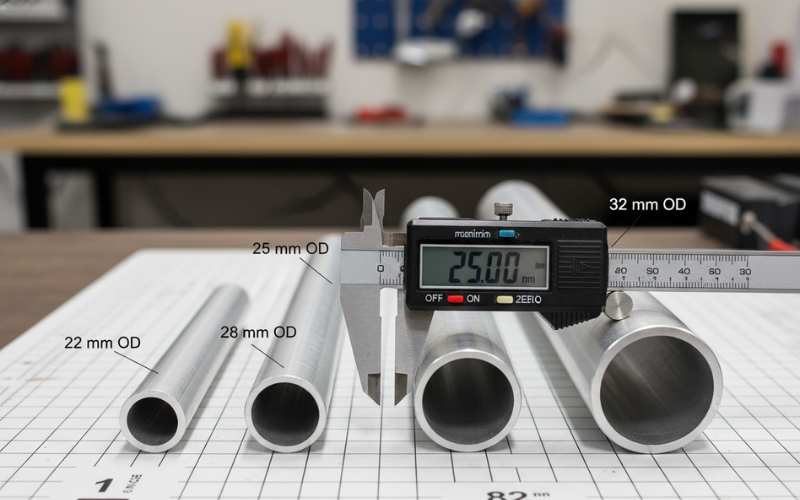 telescopic pole tube diameter comparison aluminum extension pole