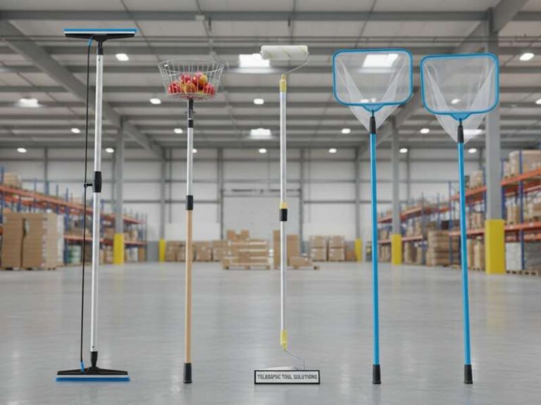 various telescopic extension pole products window cleaning pole fruit picker painting pole pool pole lineup