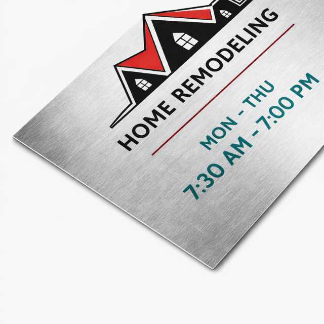 Aluminum sheet for signage